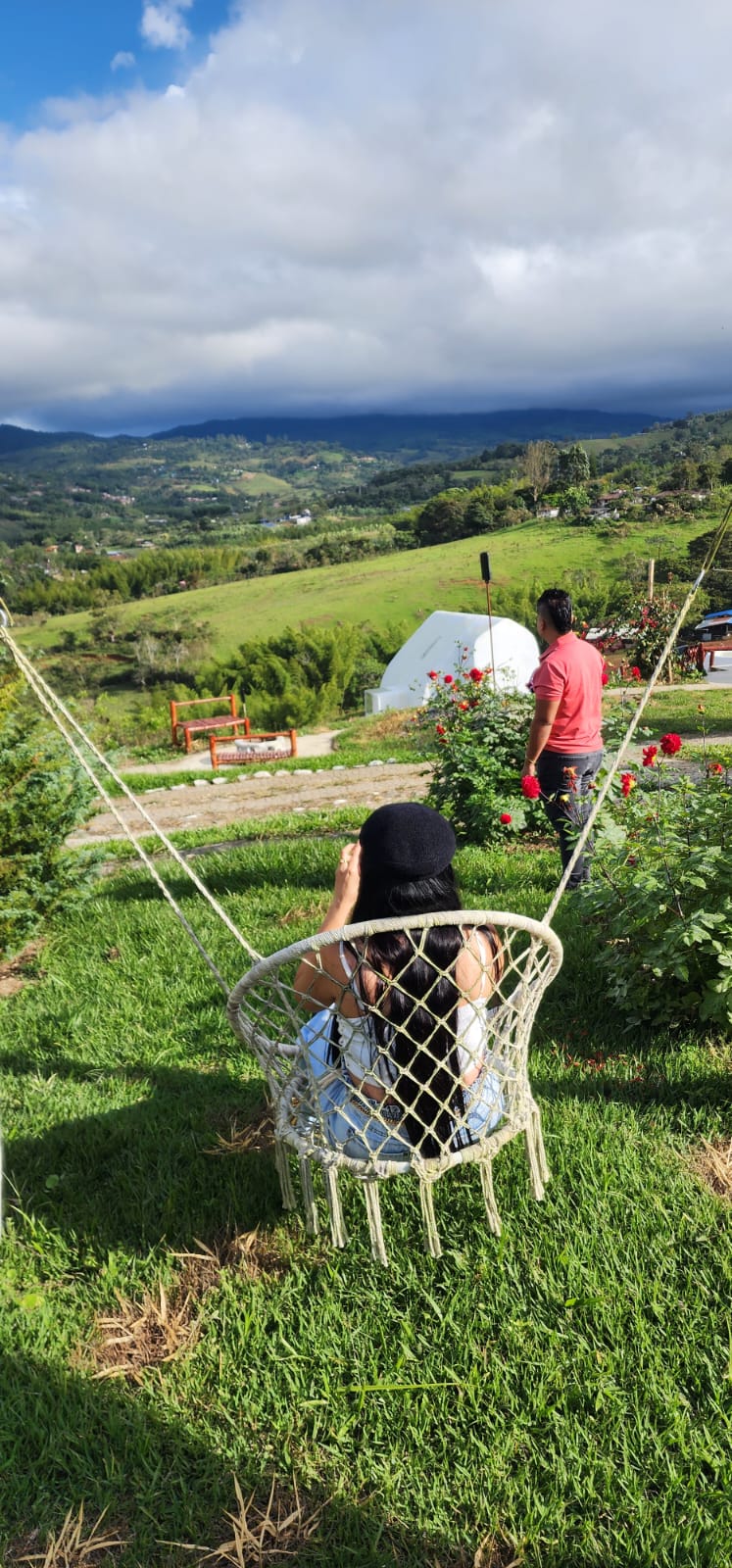Glamping con vista a la montaña